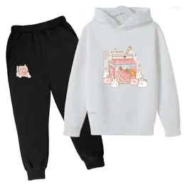 Clothing Sets Children's Hoodie Spring And Autumn Casual Sports Suit Western Style Clothes Kids Girl