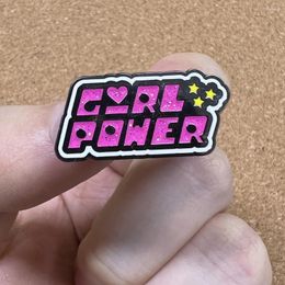 Brooches Feminism Girl Power Enamel Pin Women's On Clothes Lapel Pins For Backpack Badges Collections Jewellery Accessories