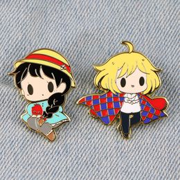 Japanese anime movie game characters enamel pin Cute Anime Movies Games Hard Enamel Pins Collect Metal Cartoon Brooch Backpack Hat Bag Collar Lapel Badges