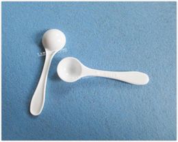 Bulkpack 1 gram HDPE plastic medical powder spoon measuring scoops 8 x 2cm 100pcslot OP9099351152