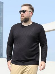 Men's Sweaters Baisheng Round Neck Dad's Dress With Fat Plus Sweater