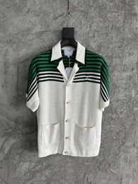 Men's Casual Shirts Top Quality Summer Men Striped Woven Shirt