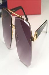 New fashion design sunglasses 8200981 metal half frame square cut lens top quality selling style uv 400 protective glasses2429645