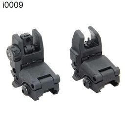 Original M4 Tactical AR15 AR-15 Front and Rear Flip Up Sight Rapid Transition Backup Folding Sight for Picatinny Rail