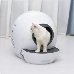 Boxes Automatic Intelligent Cat Litter Box Fully Enclosed Selfcleaning Cat Toilet Anti Odour and Anti Splashing Cat Excrement Machine