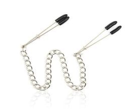 Long Nipple Clamps Metal Chain Nipples Clips Fetish Sex Toys for Couple Adult Game Bed Bondage Restraint Sex Products for Women Y15786198