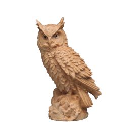 Sculptures Thuja Wood Carving Owl, Small Ornaments, Living Room Decoration, Chinese Solid Craft Gift, Home Creative Statues Sculptures