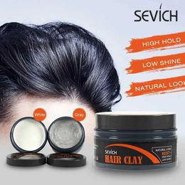 Pomades Waxes Sevich Strong Hold Hair Styling Clay gel Mens Daily Gel Wax Matte Finish Moulding Cream Shape Edge Control Q240506