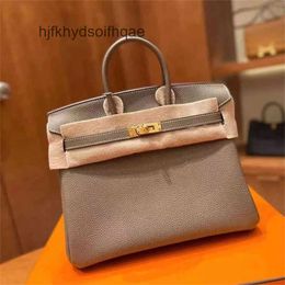 High Leather Berkkins Brown 2024 Woman Lychee Classic Fashion Classic Quality Totes Golden Tote Bags Pattern Handbag Bag Handbag Top Ladies FQUT