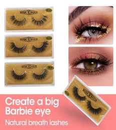 Top 3D Mink Eyelashes Eyelash Eye makeup Mink False lashes Soft Natural Thick Fake Eyelashes Lashes Extension Beauty Tools 205968999