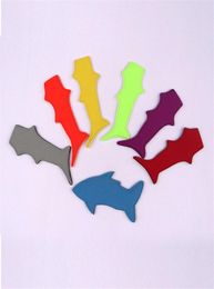 Kitchen Kitchen Dining Bar Home Garden Drop Delivery Ice Sleeve Environmental Shark Shape Pure Color Popsicle Holder Neoprene P5388413