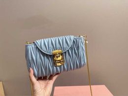 10A+ Mirror quality Designer bag Summer New Girl Sweet Cute Folded Chain Bag Single Shoulder Crossbody Women Bag Lock Buckle Handheld Underarm Bag