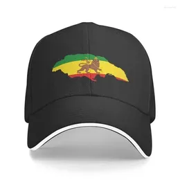 Ball Caps Classic Flag Of Ethiopia Jamaica Baseball Cap For Men Women Adjustable Lion Judah Dad Hat Sun Protection