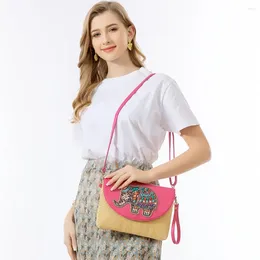 Shoulder Bags Straw Bag Women Woven Beach Crossbody For Ladies Cute Small Handbag