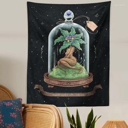 Tapestries Mushroom Witch Tapestry Mandrake Wall Hanging Forest Magic Hand Livingroom Bedroom Dorm Home Decor Art Deco