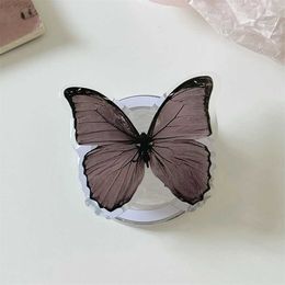 Cell Phone Mounts Holders INS Korean Cute Butterfly Magsafe Phone Grip Tok Sockets Cellphone Accessories Mobile Bracket Korea Griptok Phone Stand Holder