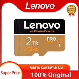 Adapter Lenovo Class 10 SD Cards Mobile Flash Memory Card 256GB 128GB For Phone Memory Card TF SD Card High Speed SD TF 2024 New