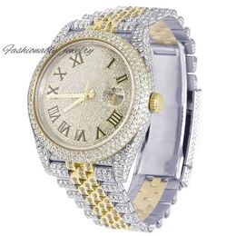 Pass Diamond Tester Custom Brand D Colour VVS Iced Out Moissanite Mechanical Watch