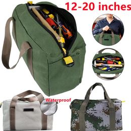 Storage Bags Canvas Portable Toolkit Multi-functional Hardware Wrench Tools Electrician Screwdrivers Organizer Pouch Handbags