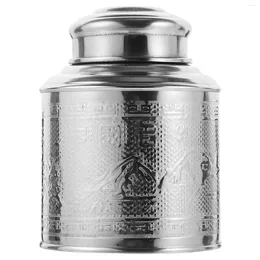 Storage Bottles Stainless Steel Tea Packaging Iron Box Household Portable Mini Metal Small Sealed Kettle Food Container