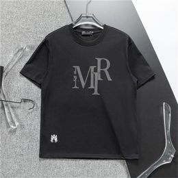 Men's T-shirts Designer Summer Letter Queen Pattern Printed T-shirt Casual Loose Tops Tees Unisex Short-Sleeve