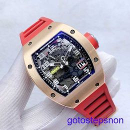 Gentlemen's RM Wrist Watch Series Hollow Date Display 48*40mm Rm029 Rose Gold Hollow