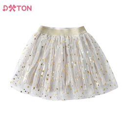 tutu Dress DXTON Baby Girl Casual Clothes Stars Printed Tulle Girls Tutu Skirt Kids Princess Skirt Birthday Party Ball Gown Pettiskirts d240507