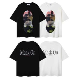 's T-Shirts Black White IH NOM UH NIT Short Sleeve Tops Tee Men Woman Best Quality O-Neck Oversized Masked Man Letter PrintT Shirt J240506