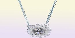 925 Sterling Silver Pendant For Women 14K White Gold GRA VVS1 Moissanite Diamond Necklace Wedding Jewelry213s4063537