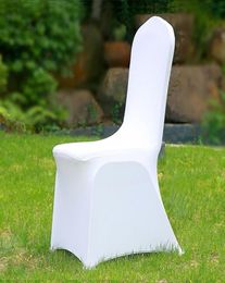 50100pcs Universal Cheap el White Chair Cover office Lycra Spandex Chair Covers Weddings Party Dining Christmas Event Decor T29304783