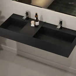 Bathroom Sink Faucets Wall-Mounted Narrow Edge Thin Integrated Washstand Hand Washing Washbasin