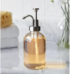 Liquid Soap Dispenser Nordic Glass Lotion Bottle Home Bathroom Shampoo Pump Shower Gel Holder Empty Container