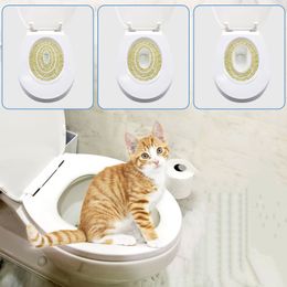 Supplies 5pcs Cat Toilet Muscle Trainer Pet Toilet Muscle Trainer Training Kit Pad Portable Cat Training Toilet Seat Muscle Trainer