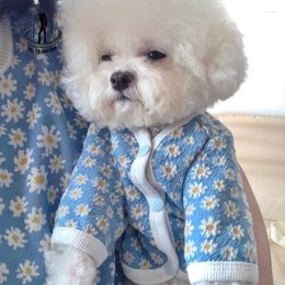 Dog Apparel Little Daisy Print Clothes Pet Puppy Sweater Chihuahua Pets Dogs Clothing For Small Costume Leisure