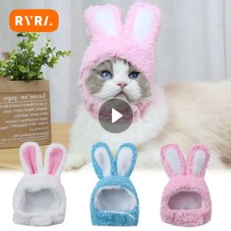 Houses Cat Headgear Cute Pet Dog Cat Cap Rabbit Ears Hats For Cats Kids Bunny Cosplay Props Bunny Ears Pet Headdress Cat Accessories