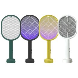 Zappers 2 In 1 Electric Rechargeable Flys Insect Racket Killer Swatter Catcher Trap Bug Mosquitos Repellent Insecticidal Wasp