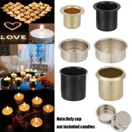 Candle Holders 1Pcs Metal Cups Tapered Wax Candles Craft For Home Party Event Weddings &Valentine's Day Decoration