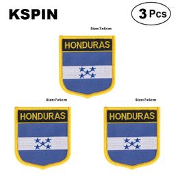 Brooches Honduras Shiled Shape Flag Patches National For Cothing DIY Decoration