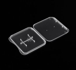 2 in 1 Standard Memory pack box Card Case Holder Micro SD TF Card Storage Transparent Plastic Boxes2529083