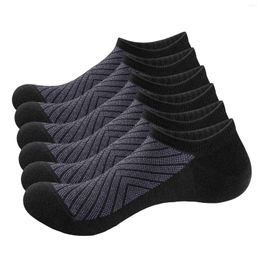 Sports Socks YUEDGE Mens No Show Anti Odour Lightweight Thin Invisible Bamboo For Men Size 37-46 6 Pairs