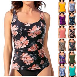 Women's Swimwear Tight Waist And Slim Fit Bathing Suit Women Flower Print Bikinis Sets Swimsuit 2024 Black Sexy Vacation Outfits Woman