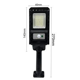 Solar Flood Lights All In One Street Lamp 50W Pir Sensor Outdoor Waterproof Led Wall Lighting For Road Garden Drop Delivery Renewable Dhiv1