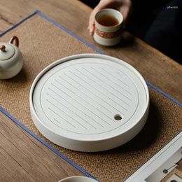 Tea Trays Plastic Round Tray Dish Coffeeware Teaware Modern Luxury Serving Food Bandeja Para Banheiro Office Accessories