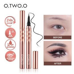 Eyeliner O.TWO.O 24 Hours Lasting Liquid Eyeliner Pencil Easy To Draw Waterproof Eye Liner Pen Quick Dry Smooth Natural Eye Makeup