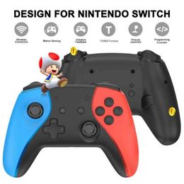 Game Controllers Joysticks Plastics Joystick Six Axis for Switch Gamepad Red Blue Joypad with Dual Vibration Wireless J240507