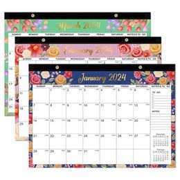 Calendar Agenda Organiser 2024 Large Wall Calendar Schedule Planner Time Planning Calendar Planner Daily Schedule 18 Months