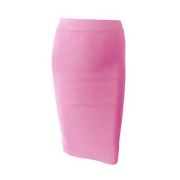 Skirts Ladies Summer Fashion Sexy Black Blue Orange Red Beige Bandage Skirt 2022 Designer A-Line Pencil Skirt-A1245 Q240507