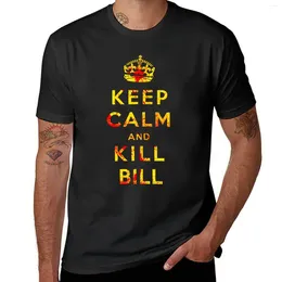 Men's Tank Tops Keep Calm And Kill Bill T-Shirt Plain Quick-drying Hippie Clothes Sports Fan T-shirts Black For Men