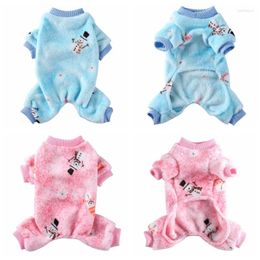 Dog Apparel Christmas Pet Clothes Winter Warm Jumpsuits Pajamas For Small Dogs Puppy Cat Chihuahua Clothing Pomeranian