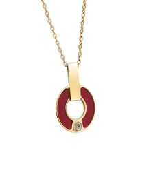 New high quality men and women gold pendant necklace fashion designer design 316L stainless steel ladies Valentine day gift chain1951348